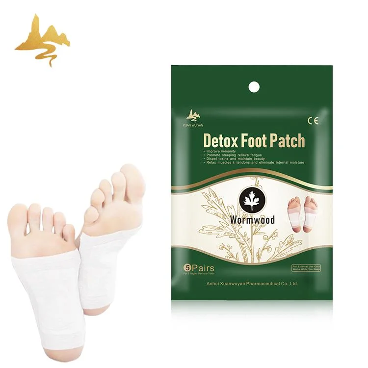 No Side Effects Disposable Transdermal Body Toxins Pads Detox Foot Patch for Adult