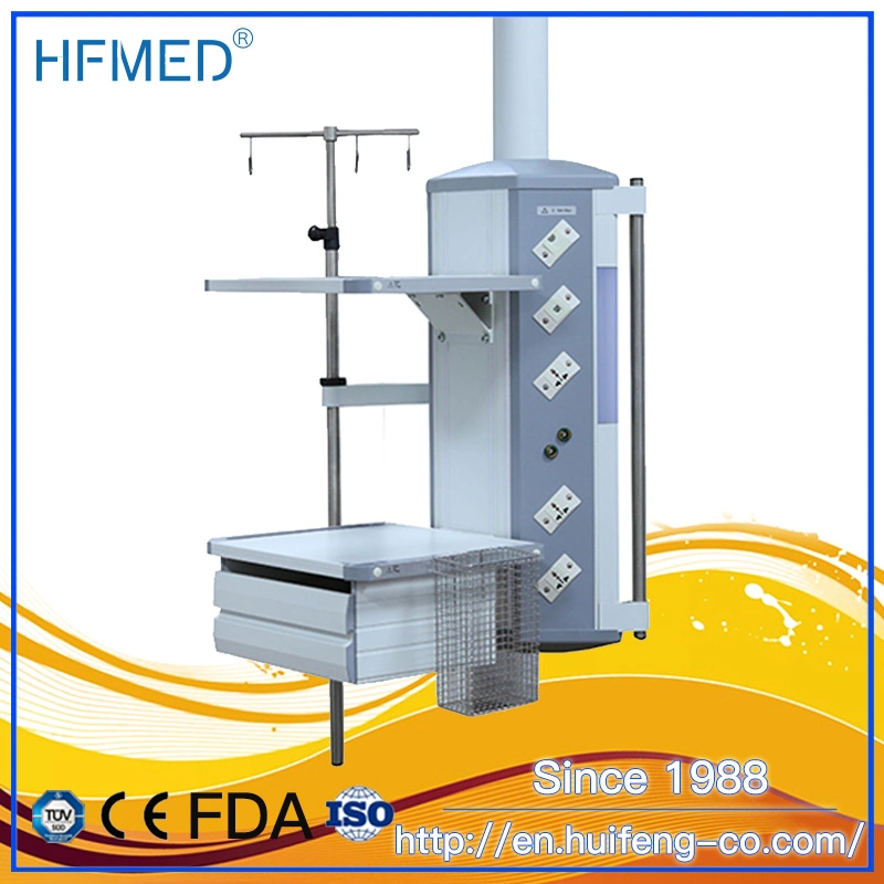 Powder Coating Aluminium Operating Room Gas Collect One Arm Pendant