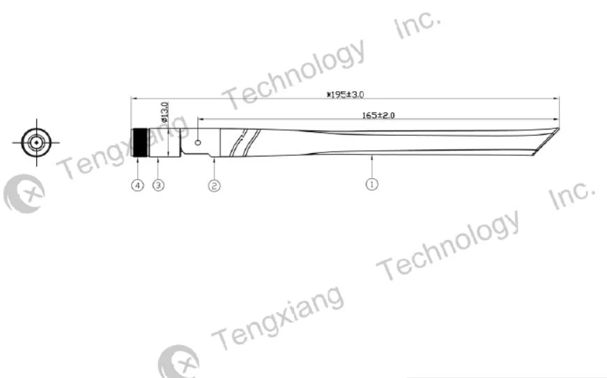 2.4 5.8 GHz Antenne WiFi sans fil omnidirectionnelle pliable à double bande en caoutchouc Duck Booster WLAN RP-SMA pour carte PCI Modem Routeur.