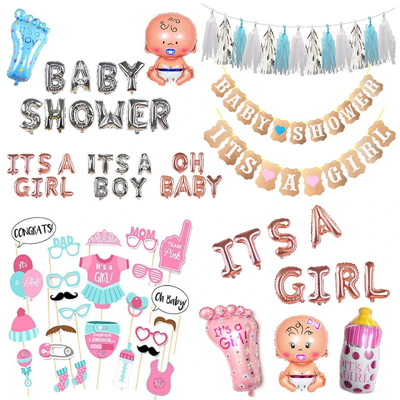 Baby Boy Girl Foil Balloon Its a Boy Girl Baby Shower Balloons