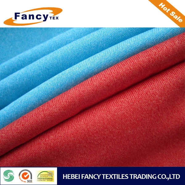 100pct Poly Melange Color Knitting Fabric