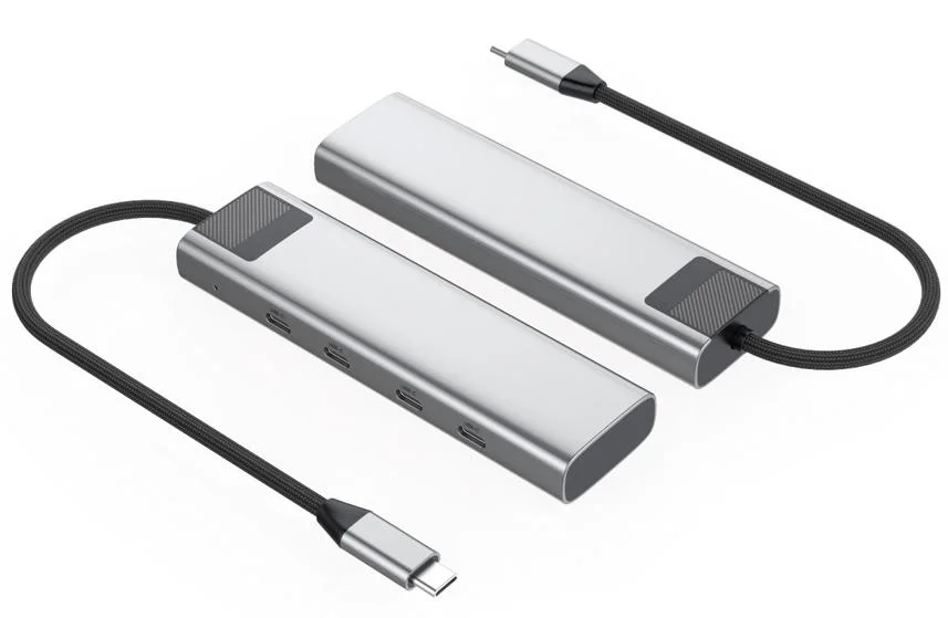 USB C 4-Port 3.2 Gen2 USB Hub with Power Delivery