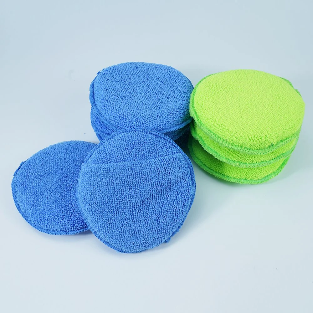 High Absorption Lint Free Car Polishing Buffing Cleaning Pads with Pocket