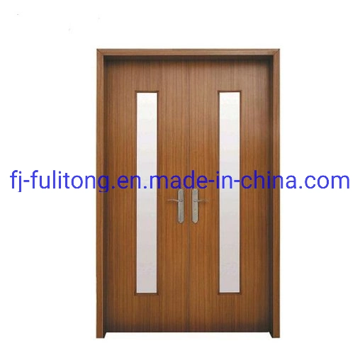 Internal Room Steel Sliding Wooden Patio Glass Shutter Door