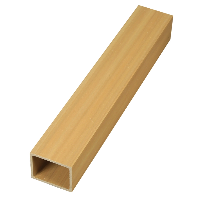 WPC/Wood Plastic Composite Fireproof Natural Timber Tube Exterior/Interior Decorative Material 25*25mm