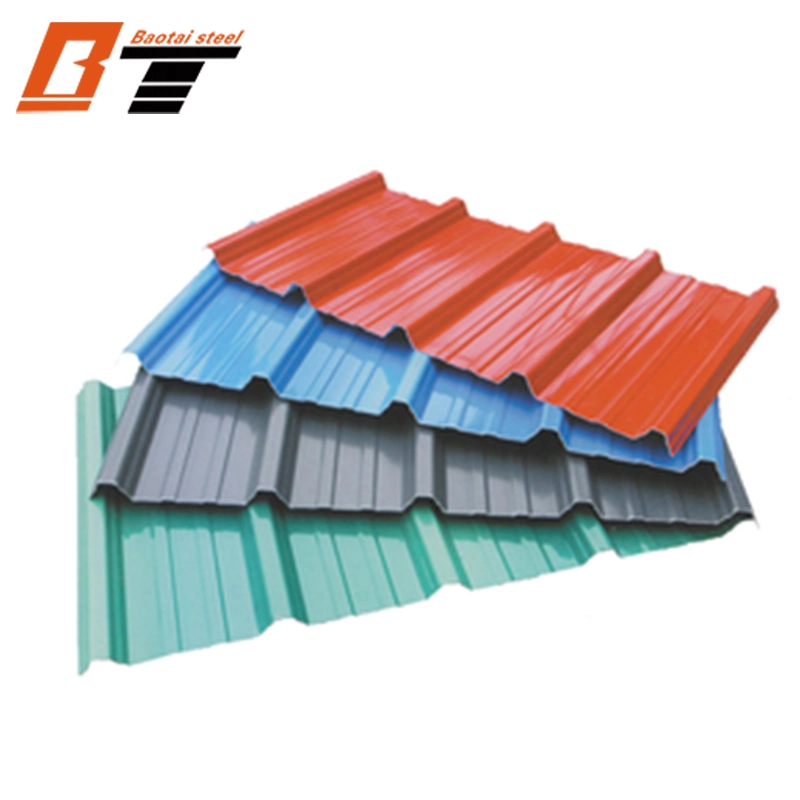 Aluminium Zinc Coated Galvanized Roofing Sheet Color Coated Corrugated Steel Sheet Metal Roofing Sheet