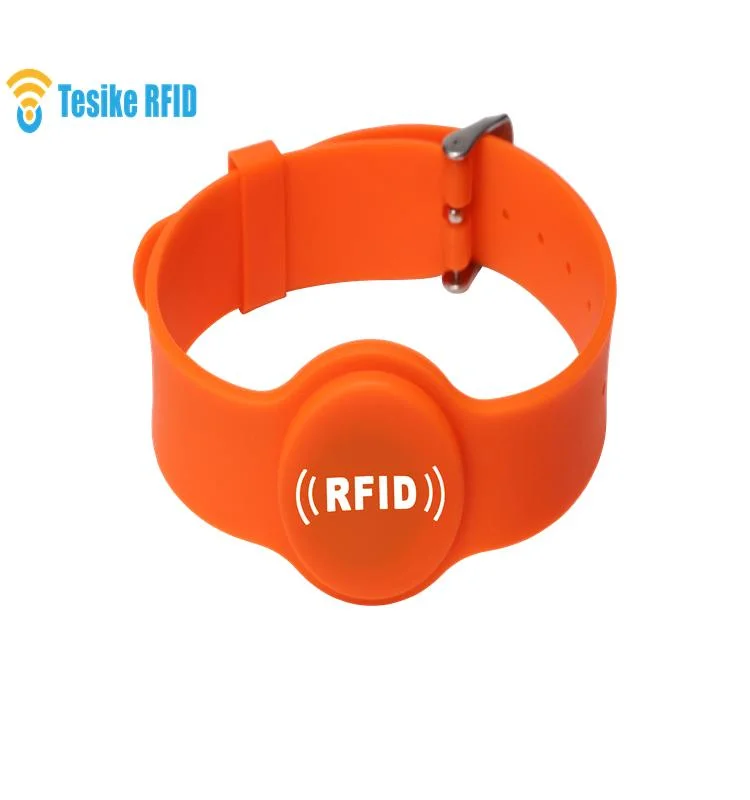 Snf MIFARE DESFire EV1 4K chip de silicone RFID bracelete pulseira para eventos