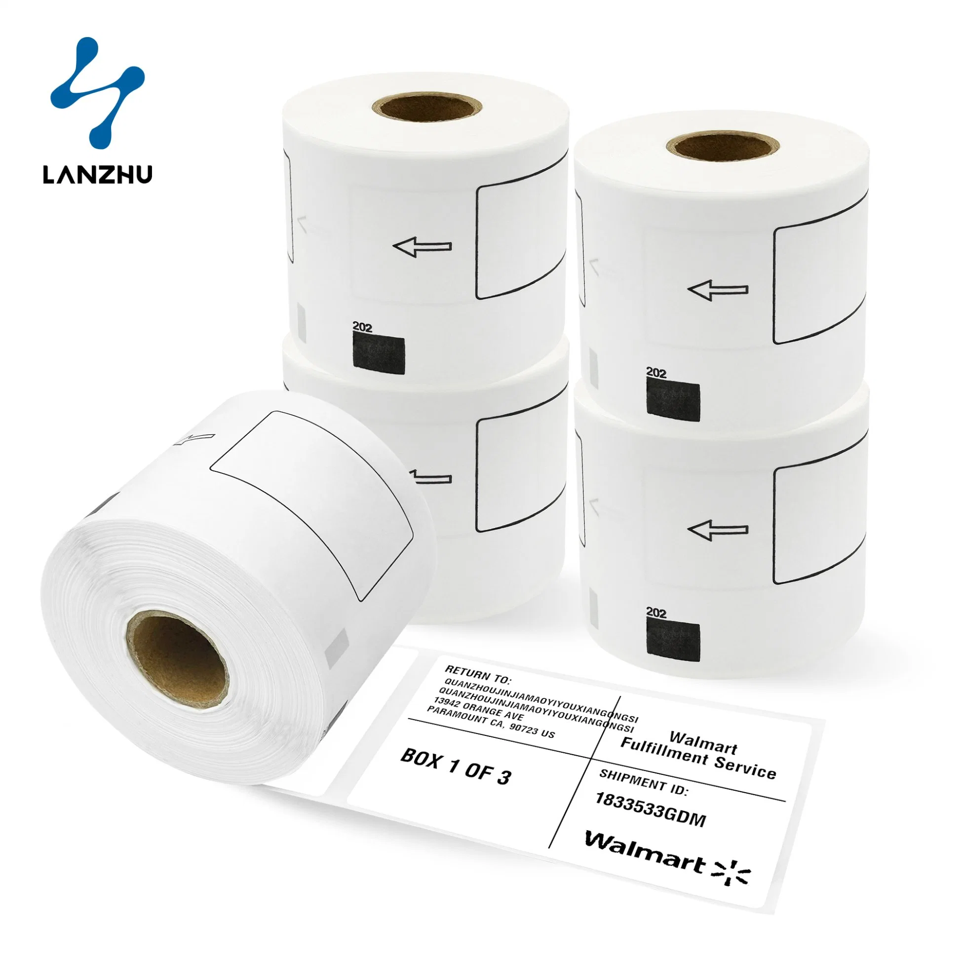 Factory Wholesale Dk-11202 Direct Thermal Shipping Label Stickers