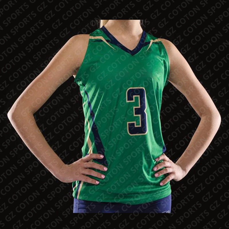 OEM Sublimation Printing Quick Dry Polyester Volleyball Uniform Breathable Women Volleyball Jersey