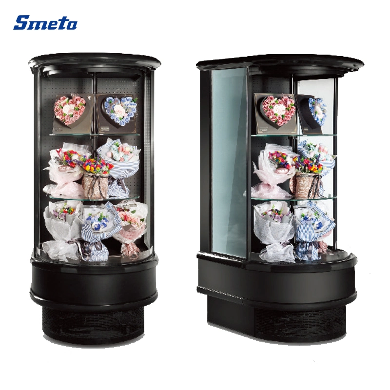 Smeta Round Open Air Cooling Supermarket Fresh Flower Display Cooler Refrigeration Showcase for Flowers