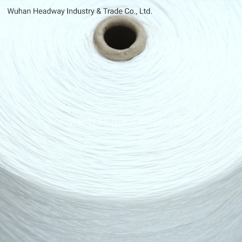 High quality/High cost performance  100% Polyester Spun Yarn Raw White
