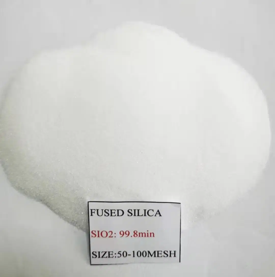 Low Thermal Conductivity Quartz 50-100 Mesh Fused Silica Powder/Sand Sio2 99.8%