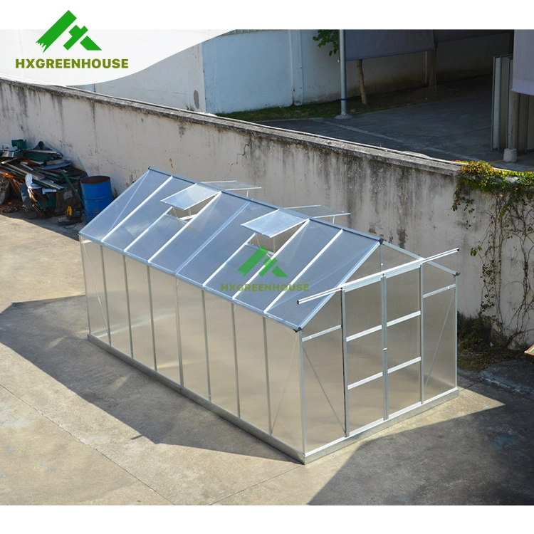 12X8 Commercial Polycarbonate Frame China Poly Green House