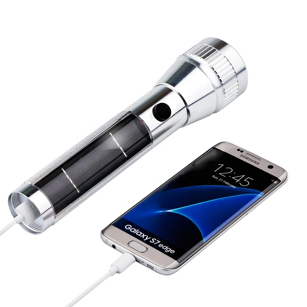 Solar Portable Flashlight Torch LED Light with Wonderful Design