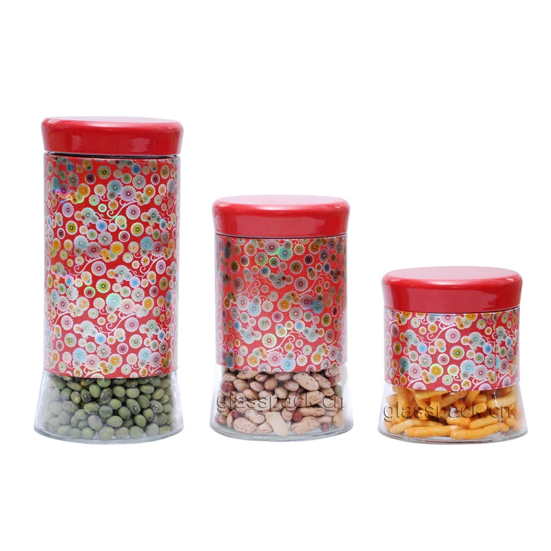 Tea Coffee Sugar Kitchen Storage Canister Jar Pots Container Set, OEM Available