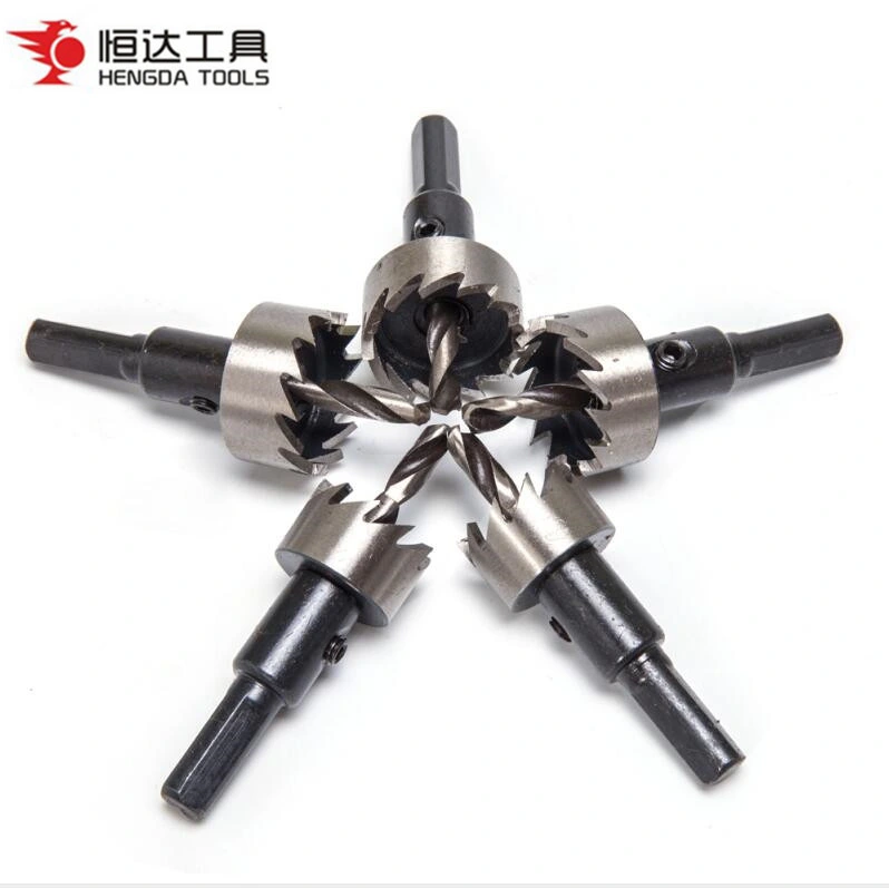 High Speed Steel Sawtooth Hole Sawing Opener Bit for Aluminum Plate and Iron Plate Drilling