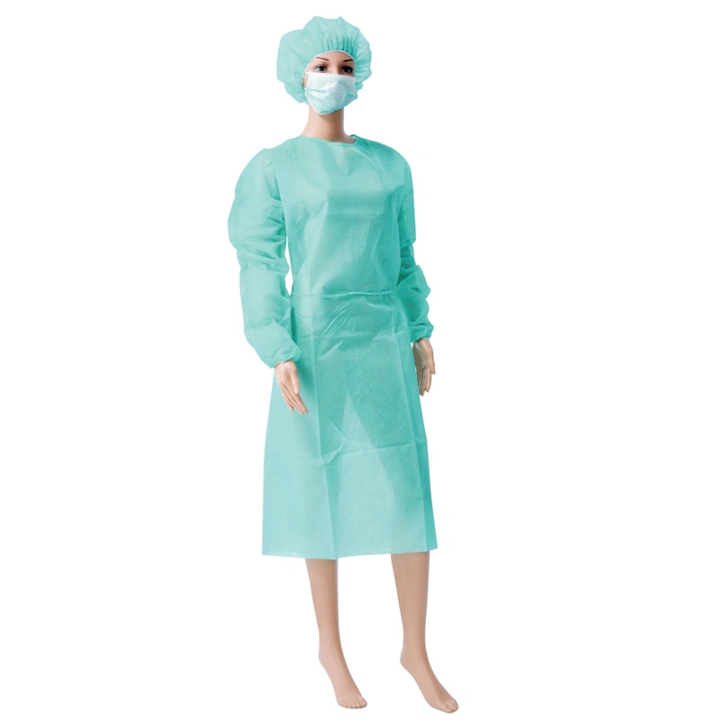 Venda de produtos descartáveis de isolamento médico possuem outro vestido de proteção de consumíveis