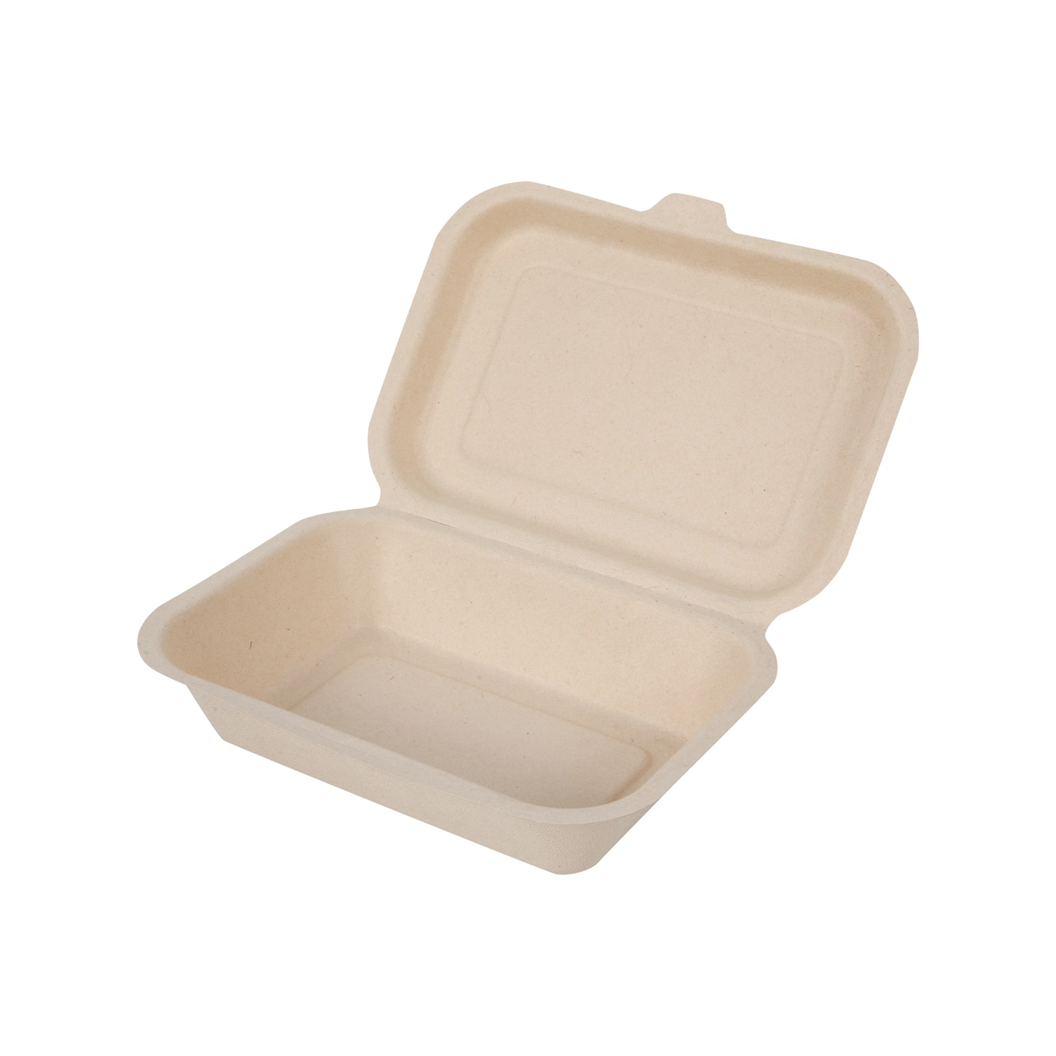 Sugarcane Bagasse Disposable Takeout Food Container for Microwave Plate Clamshell Tray Tableware