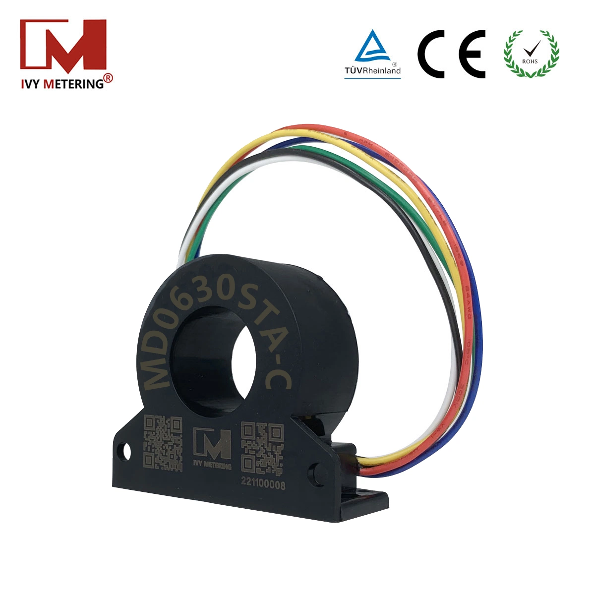 IEC62955 Evse 30mA AC 6mA DC Alarm Output B-Type RCD Residual Current Detection Leakage Sensor