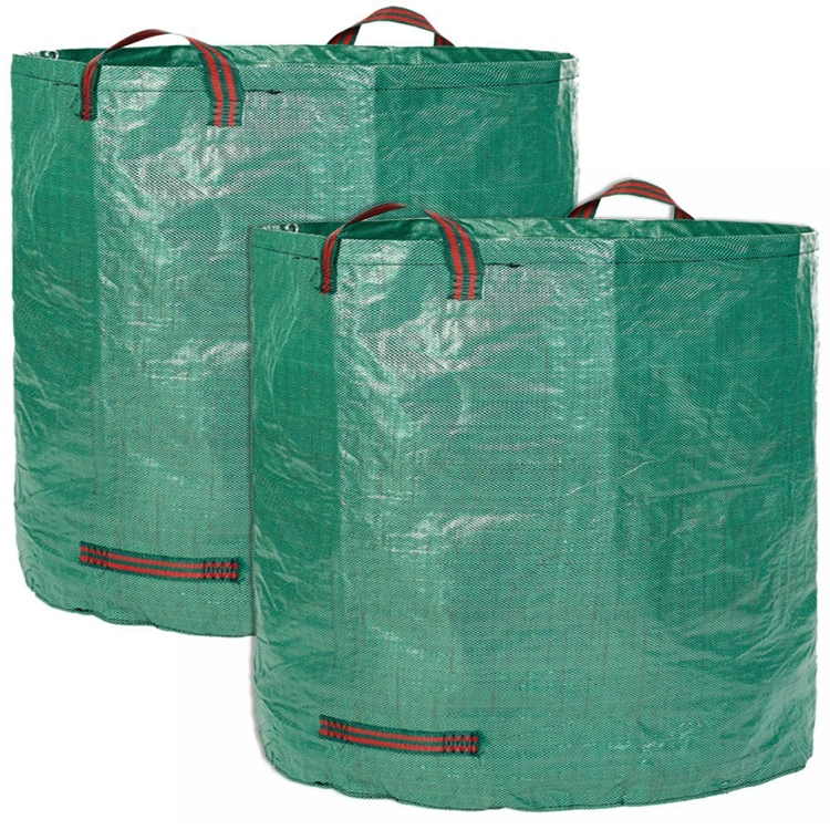 Heavy Duty reutilizables de 120l fondo duro Yard hojas de césped y jardín verde de la bolsa de residuos