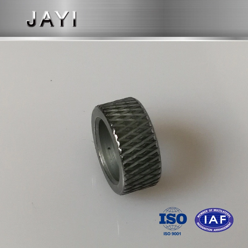 (JY176) Carbon Steel Ring Zn-Ni Alloy Plated, Cross Hobbing, Diamond Knurling