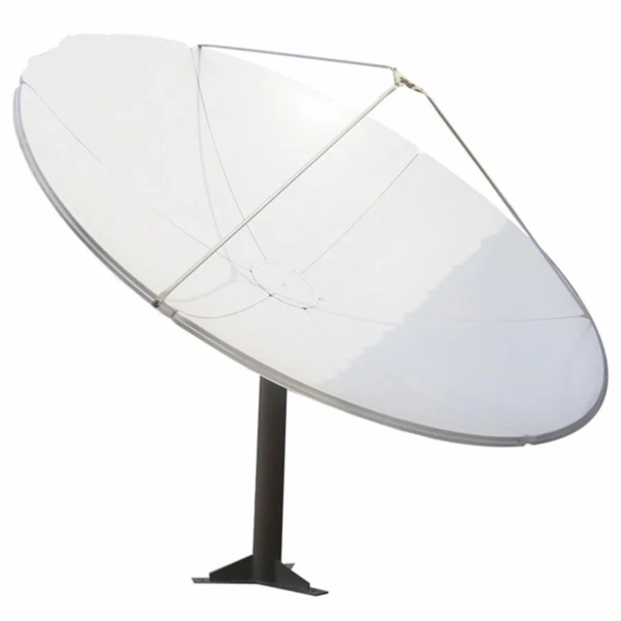 180cm Prime Focus Dish TV Antenna Satellite Signal Receiving with Pole Mount