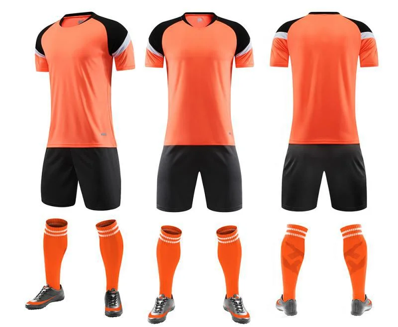 Nueva camiseta de fútbol deportiva transpirable y absorbente de sudor Traje de entrenamiento Camiseta de fútbol para niños adultos