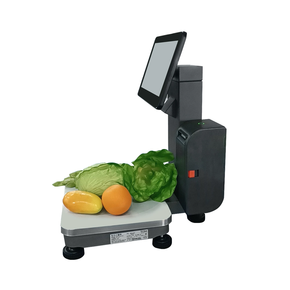 All in One Pos System with Intelligent AI Scale with Thermal Printer barcode scanner For Supermarket Cashier