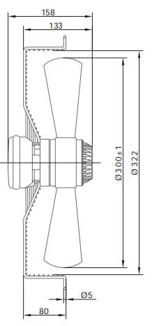 Customized High Quality HVAC System AC Fan 230V AC Quiet Axial Fans