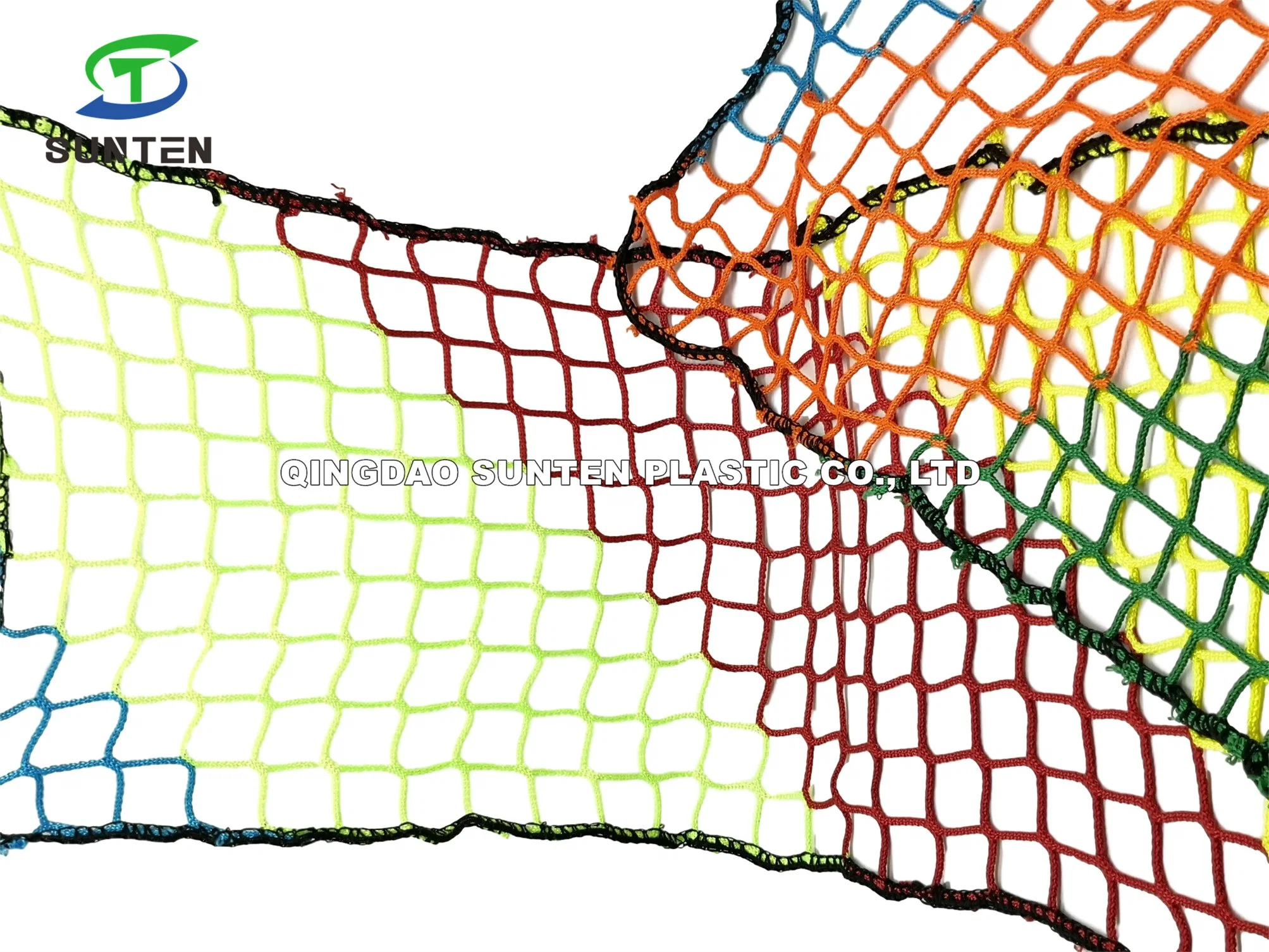 Factory Price Polyester/Nylon/Knotless/ Knot Rainbow Color Cargo Climbing Netting, Fall Arrest Netting, Safety Catch Net