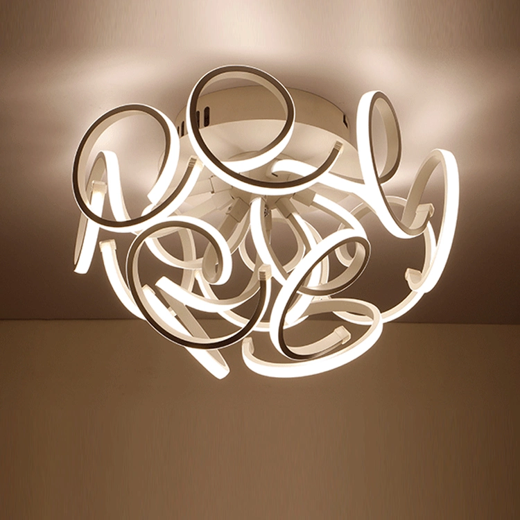 Lustre acrylique lumière Pendentif plafond lampe moderne