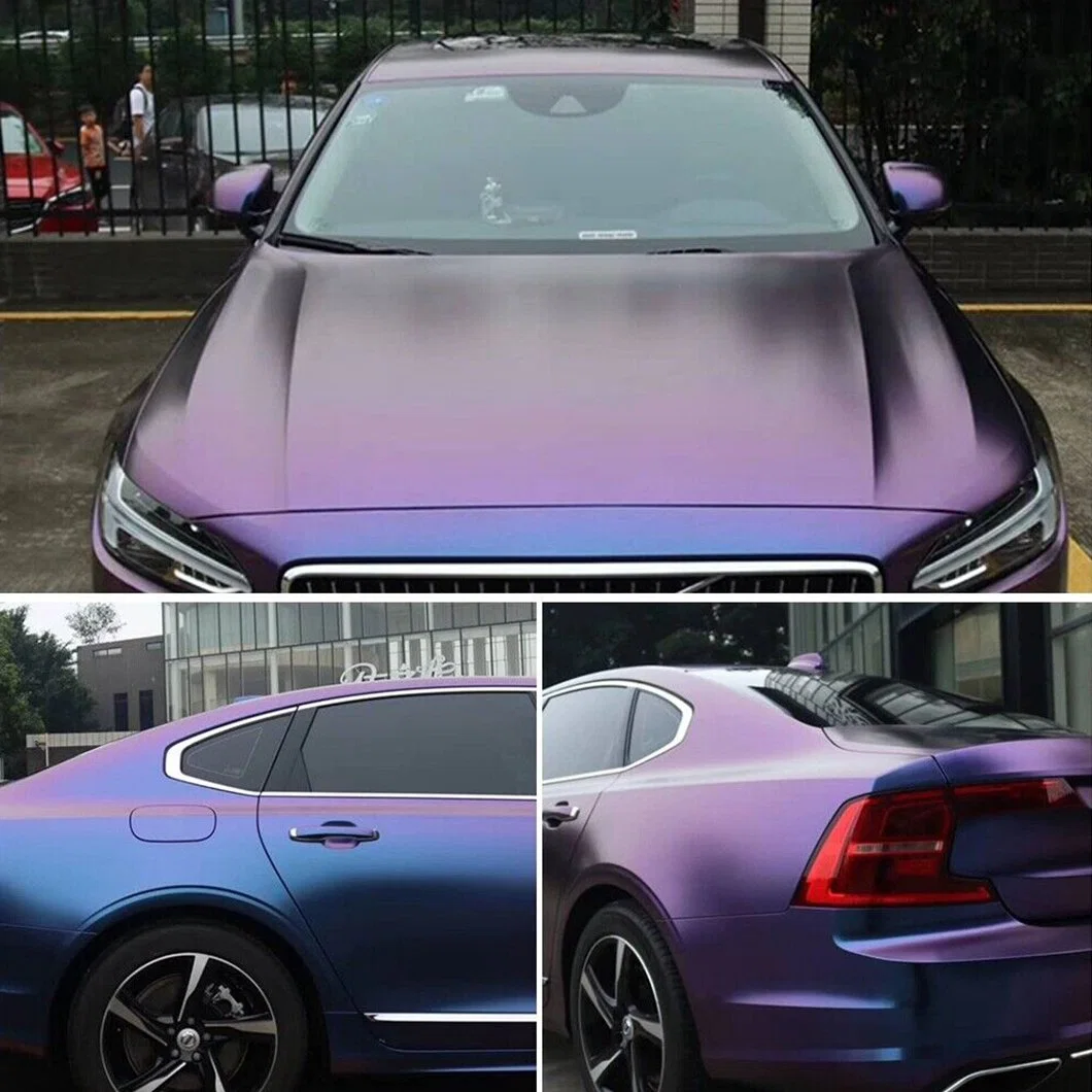 Super Wonderful Purple Car Sticker Skin Decoration Vinyl Wrapping Pet PVC Car Wrap Film