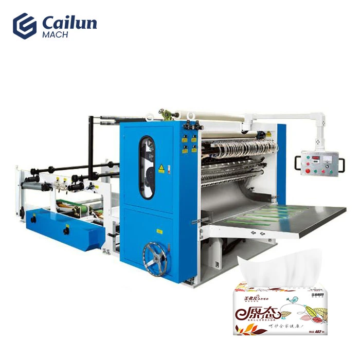 Máquina plegadora de papel tisú facial en V de 5 líneas automática para pequeñas empresas.