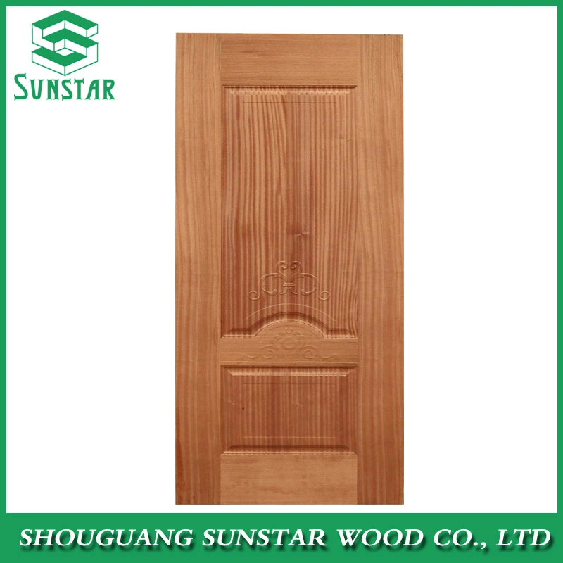 Good Quanlity New Design Teak/Okoume/Ash/Walnut/Oak/Beech/Birch/Sapeli Natural Wood Veneer Melamine Door Skin for Door