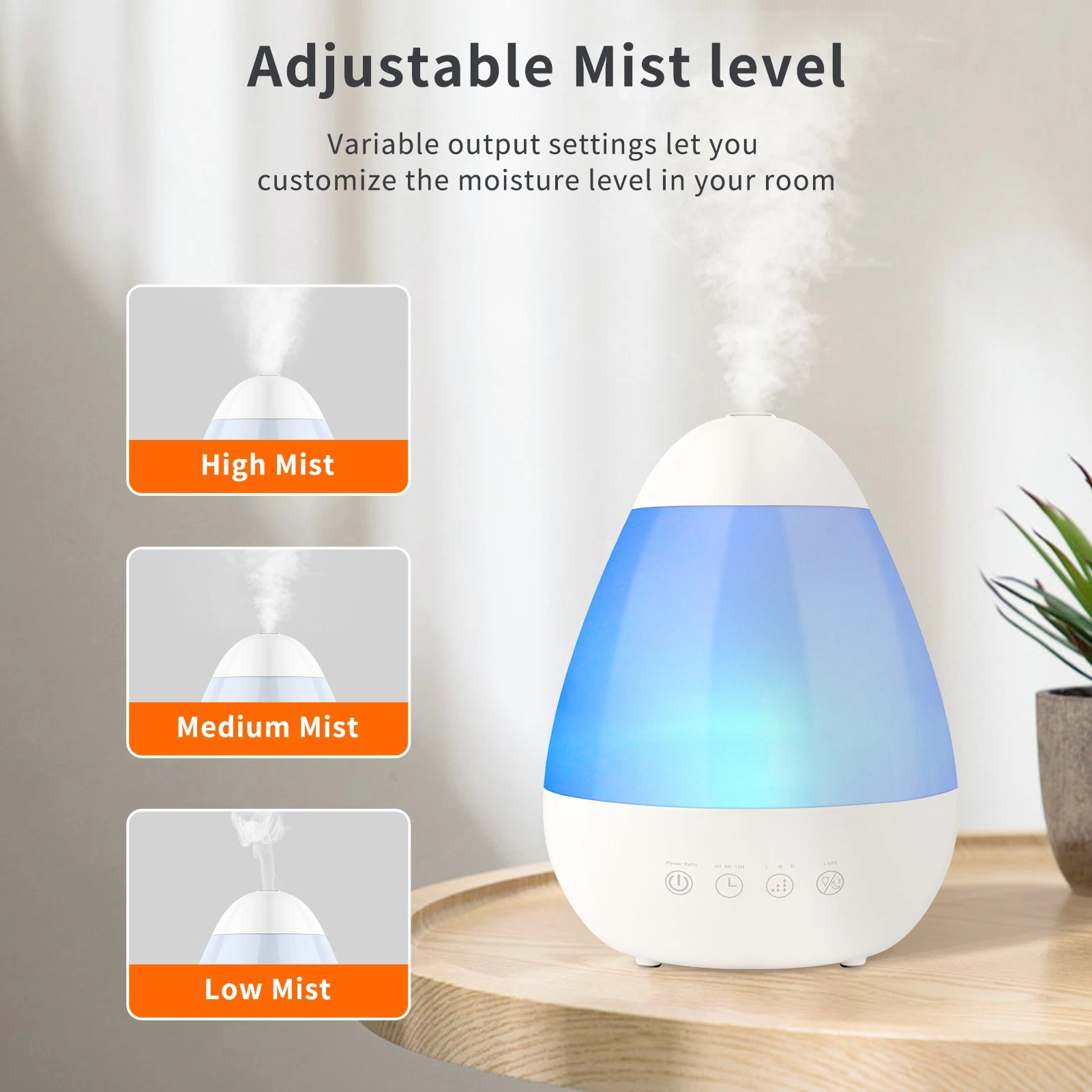 Super Quiet Operation 2.2L Personal Care Humidifier with Good Service