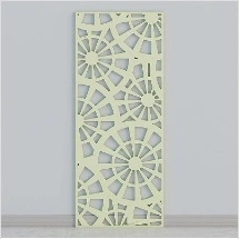 Hollowing-out Eco-Friendly Office Decor Polyester Fiber Partition Screen