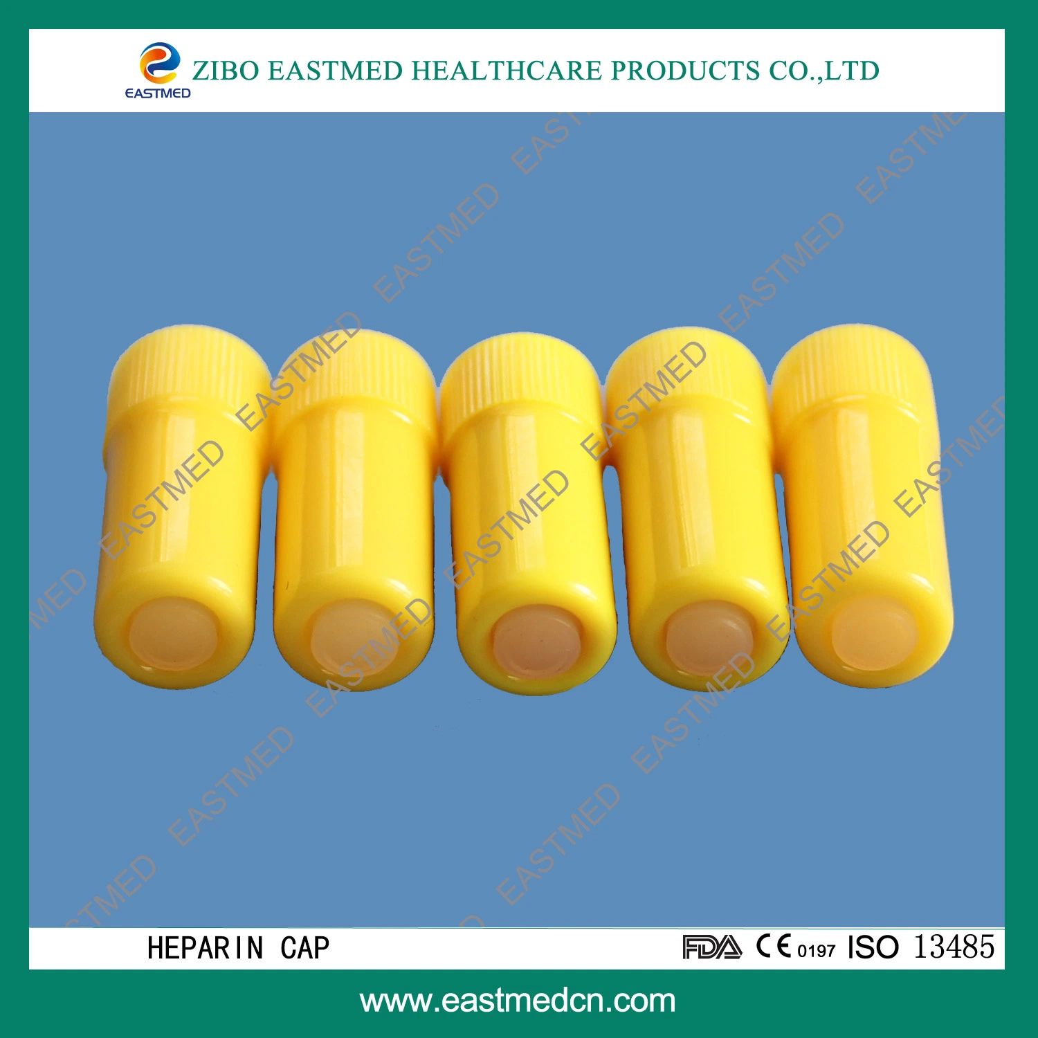 Disposable Yellow Heparin Cap Transparent Heparin Cap