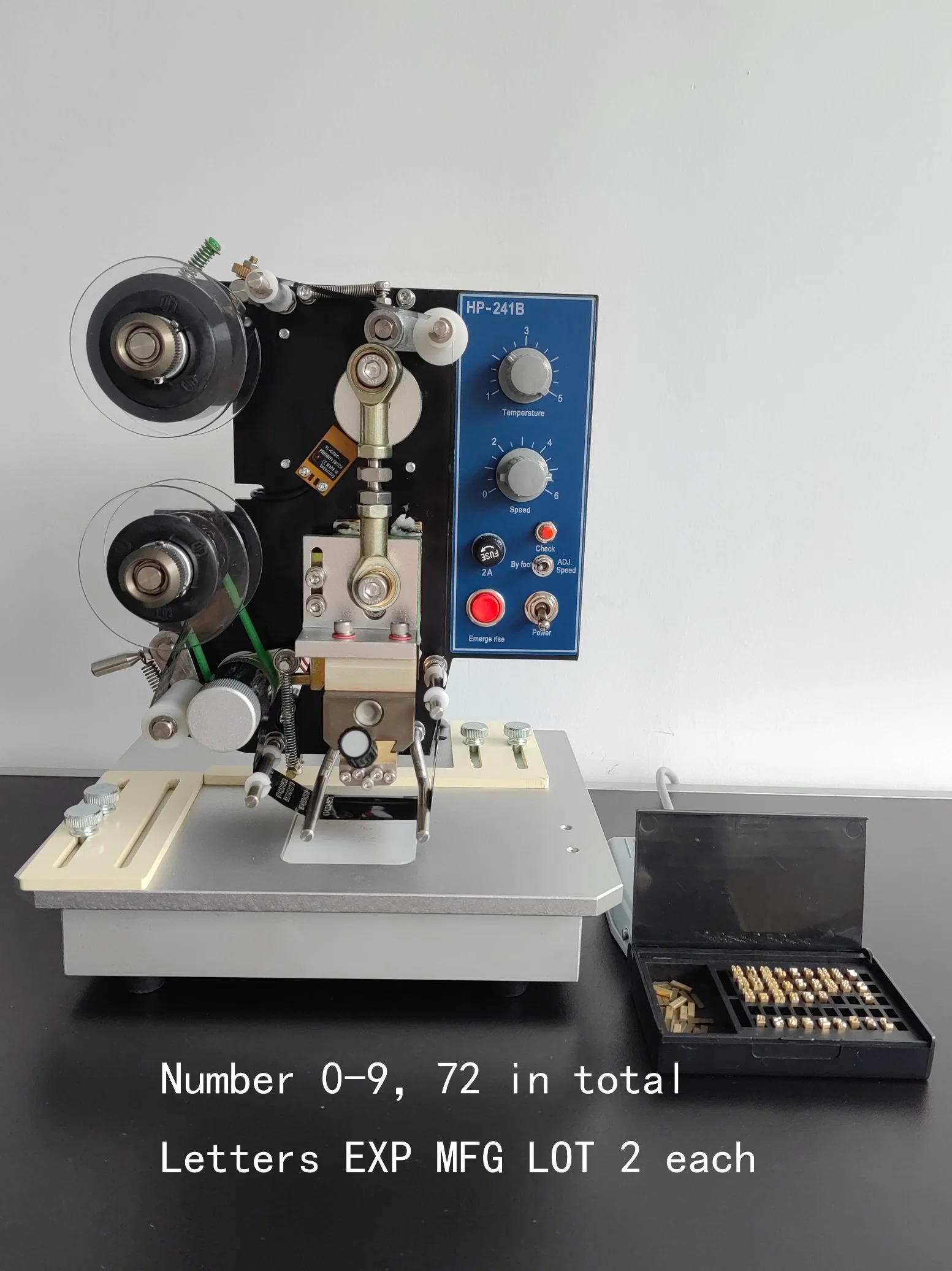 HP-241b Electric Ribbon Date Printing Machine Hot Stamping Batch Coder