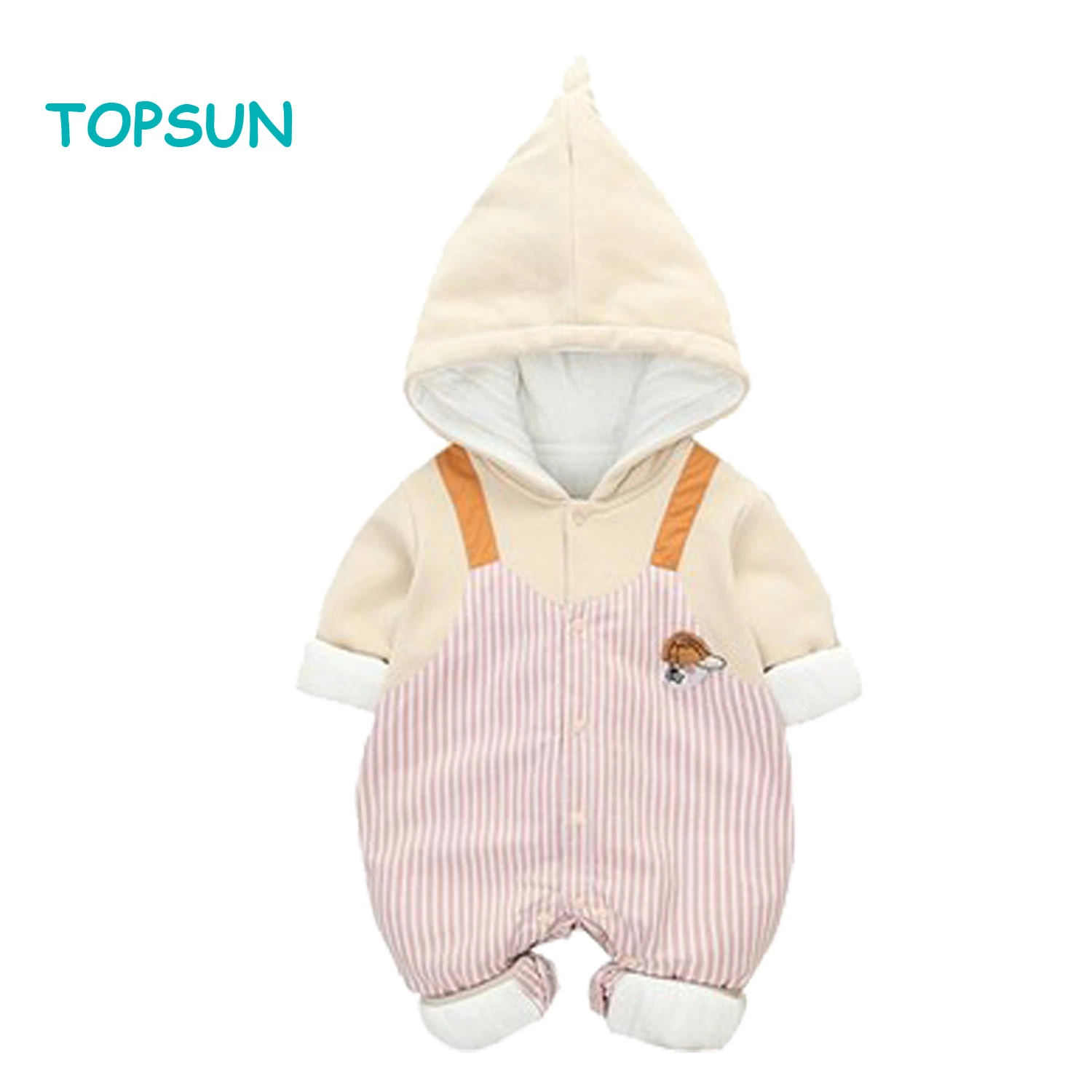 Baby Cotton Romper All in One Hooded Snowsuit Winter Warm Outfits Garment