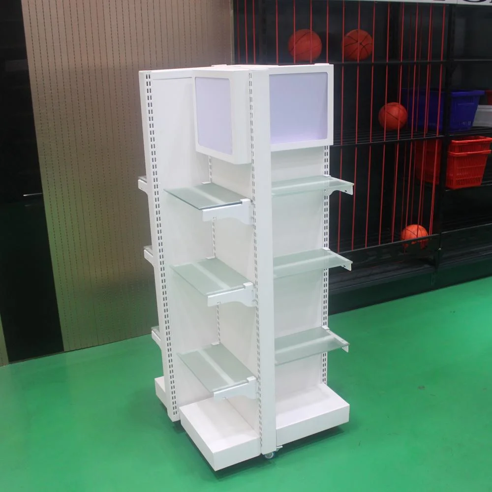 Retail Shelving Systems on All Sides with Glass Shelf