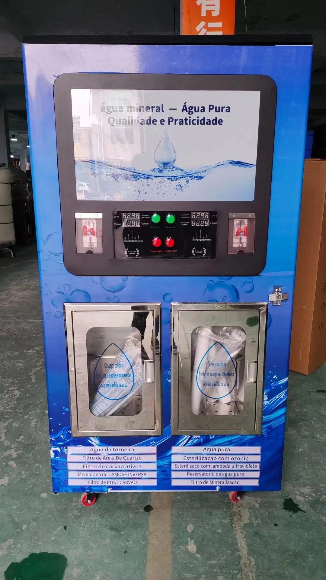 Coin 6 Stage Purification Water Vending Machine