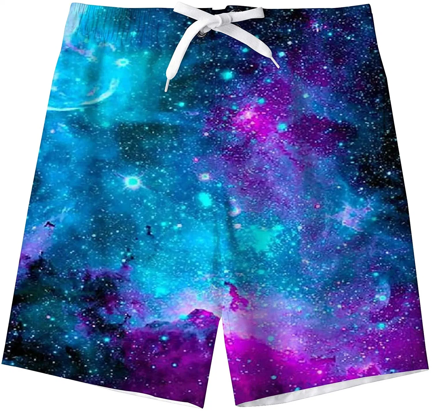 Kinder Jungen Badehose Mesh-Futter Wasserabweisende Strandshorts