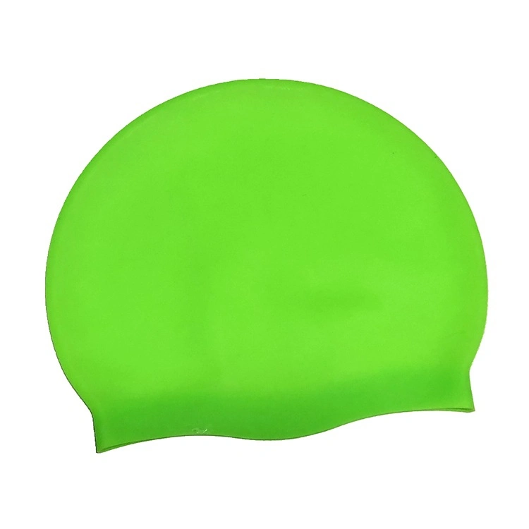 Custom Logo on Waterproof Pure White Black Green Gray Silicone Swimming Cap