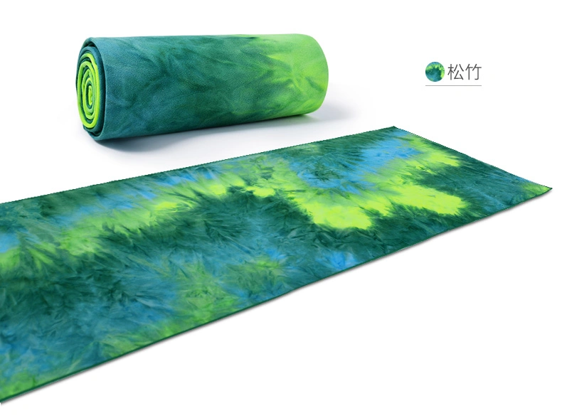 Tie Dye Textile Antideslizante absorbente de sudor caliente Toallas de microfibra de Yoga