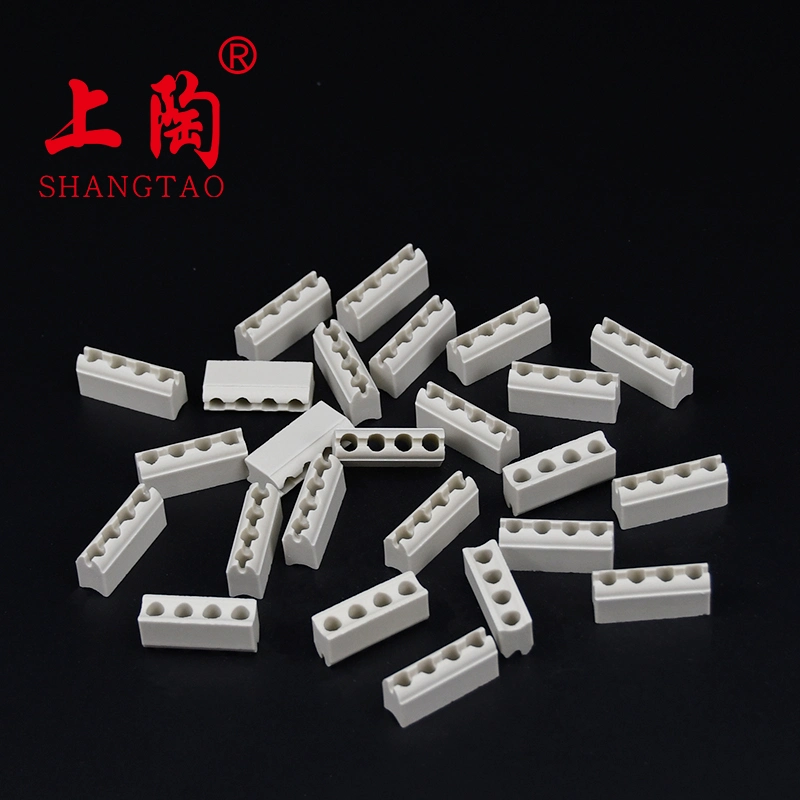 2022 Shanghai Gongtao 6mm 8holes Kundenspezifische Aluminiumoxid Zirkonia Elektrische Keramik Kolben Keramik Teile Isolator für Pumpe