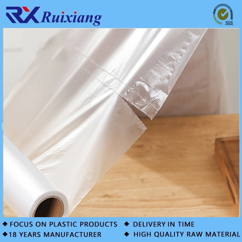 Wholesale/Supplier Roll Flat Bags on Roll HDPE Supermarket Clear Plastic Food Heat Seal Gravure Printing Accept