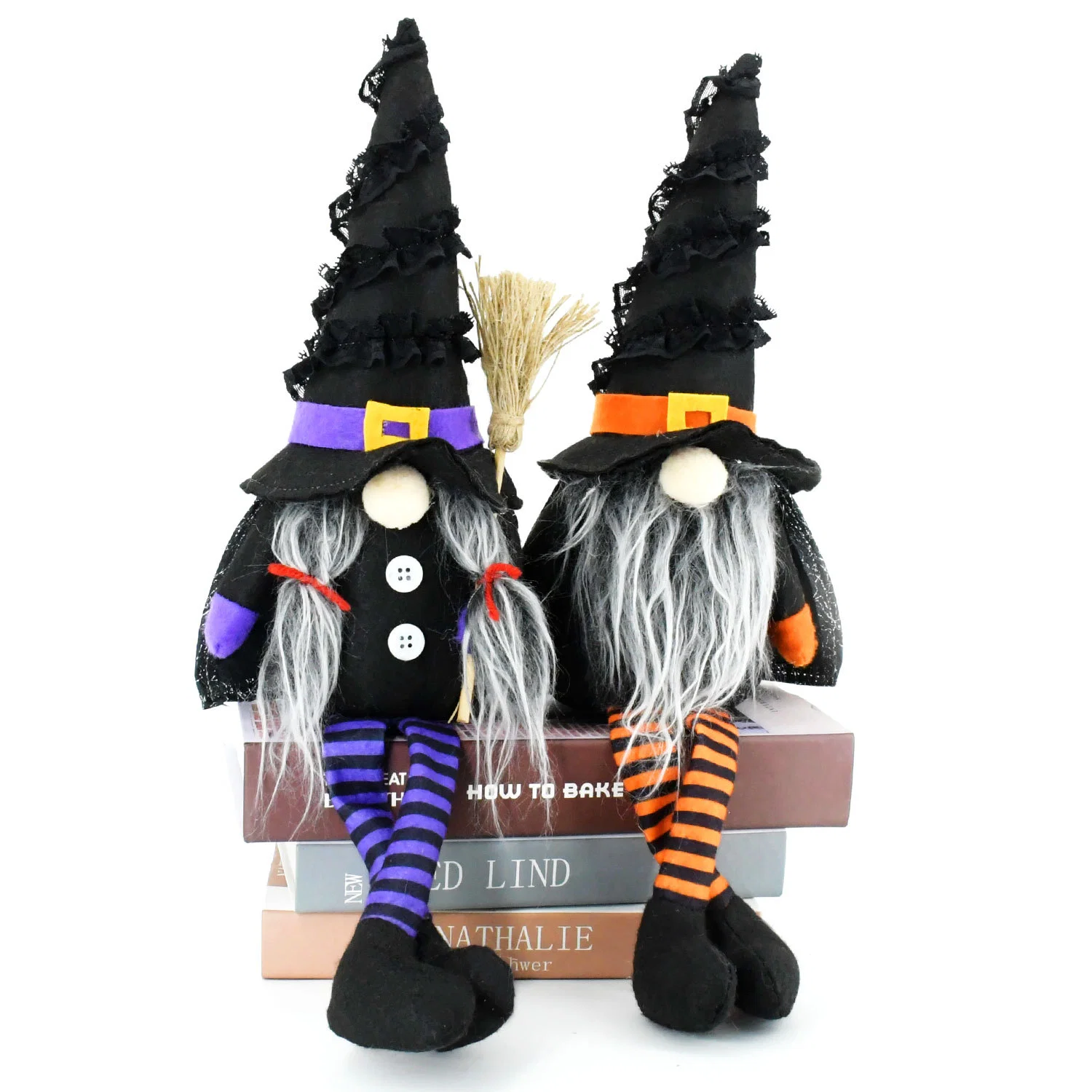 Halloween Decorations Halloween Gnome Decor Handmade Swedish Tomtes Home Table Doll Gifts for Halloween Thanksgiving Tiered Tray, Fireplace, Party