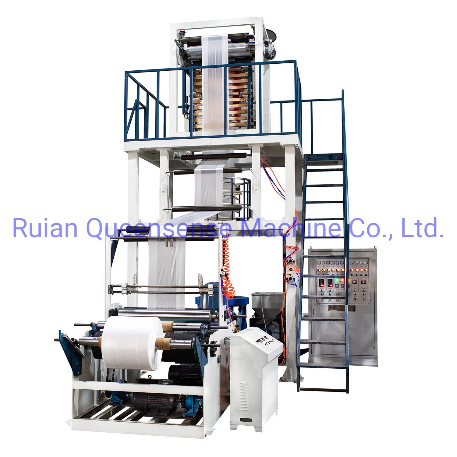 Single Layer HDPE LDPE Film Blowing Machine