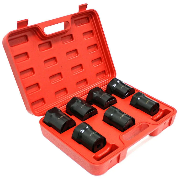 DNT Chinese Manufacturer Supplier Auto Tools 7PCS Weel Bearing Lock Nut Socket and Replace Tool Kit for Garage