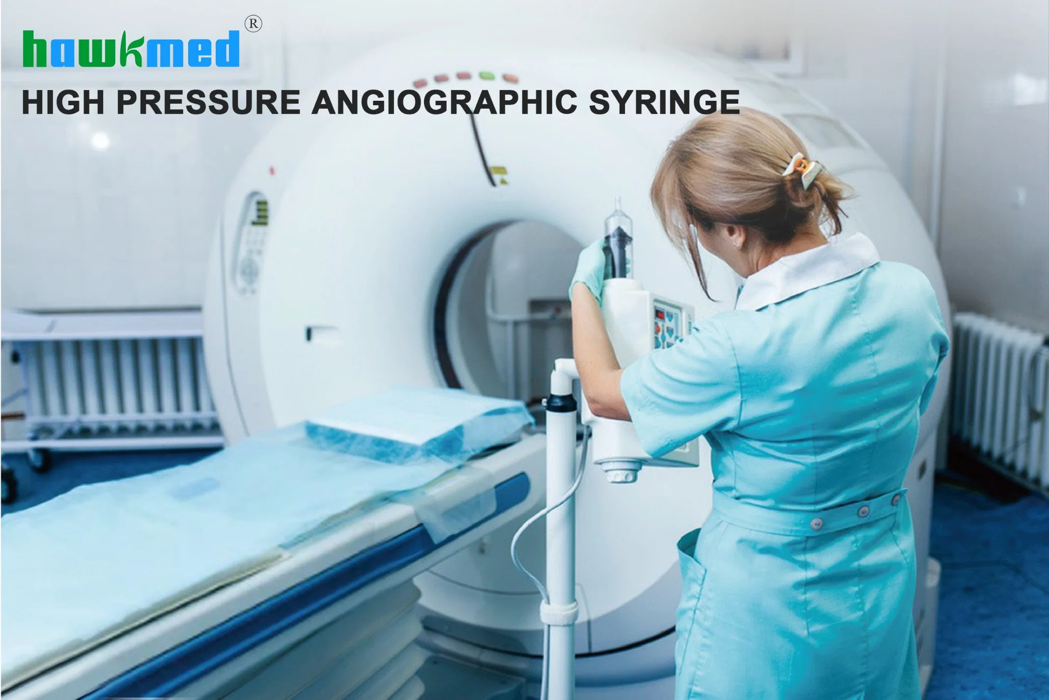 Dual 200ml Syringe Medical CT Injector Syringe for Nemoto Dual Shot CT